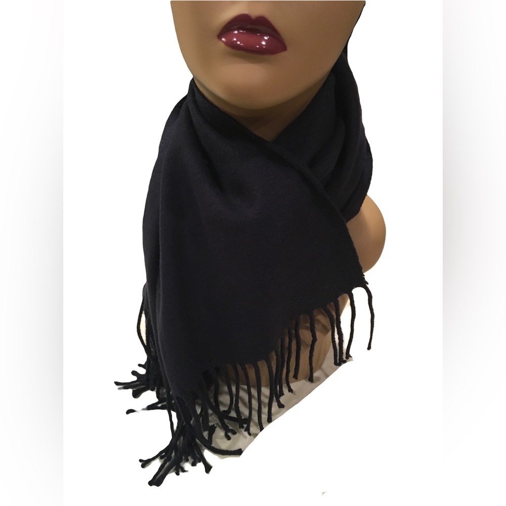 ITALY DESIGN Scarf Cashmere Feel Navy Blue